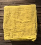 Greenrow Heavy Linen Coverlet Nwot Full/queen Citron 100%. Fixed Price $160.00.