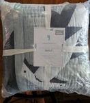 Pottery Barn Kids Patchwork Heritage Shark Full/queen Quilt-nwt. Fixed Price $209.00.
