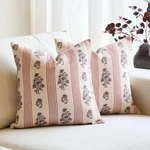 Amor Virisso 18X18 Floral Throw Pillow Covers - Set Of 2 Block Print Decorative. Fixed Price $37.48.