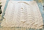 Vintage 30S Crochet Bedspread Handmade Usa Ecru Blanket Cottage Country 91X76. Fixed Price $420.00.