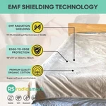 Radia Smart Mega Size Bed Blanket -organic Cotton,emf Rf SHIELDING,5G,FARADAY. Fixed Price $439.83.