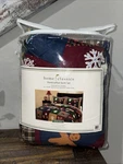 Home Classics King Size Winter Story Quilt & Shams Christmas Snowman Holiday. Fixed Price $75.99.