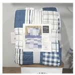 Darseee & David's Twin Xl Patchwork Quilt Set 2-PIECE Blue/white/gray 68X90. Fixed Price $49.27.
