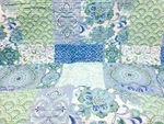New! Cozy Beach House Chic Tropical Blue Aqua Sage Green Patchwork Quilt Set. Fixed Price $158.32.