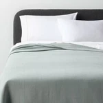 Full/queen Luxe Matelasse Coverlet Light Teal Green - Threshold. Fixed Price $20.39.