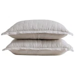 Quince European Linen Dream Quilted Pillow Sham Set, Sand, King / Cal 20X36. Fixed Price $34.99.