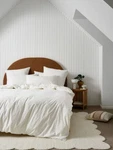 Linen House Terra Organic Cotton Quilt Cover (snow) - King. Fixed Price $174.39.