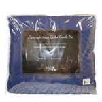Luxe Bedding 3-PIECE Oversized Quilted Bedspread Coverlet Set (full/queen, Navy). Fixed Price $25.34.
