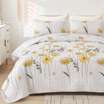 Dinjoy Set Queen Cute Floral Bedspread Coverlet Yellow Flower Mi.... Fixed Price $57.64.