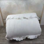 Pottery Barn Teen Loveshackfancy Eyelet Quilt King Off White Spots Read Used. Fixed Price $189.95.