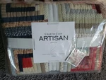 New Charter Club Artisan Log Cabin King Quilt & 2 Pillow Shams 100% Cotton. Fixed Price $229.99.
