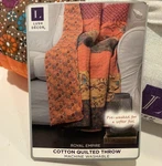 Royal Empire Reversible Cotton Throw Blanket, 50" X 60" L, Tangerine - Thro.... Fixed Price $24.99.