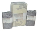 Upstairs Dransfield Ross Antigua Ivory Paloma Silver 3P Full/ Queen Duvet Set. Fixed Price $159.99.