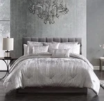 Riverbrook Turin Comforter Set, 6-PIECE Twin Silver. Fixed Price $155.00.