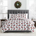 Brooklyn Loom Winter Truck 3-PC. Reversible Quilt Set Full/queen. Fixed Price $32.40.