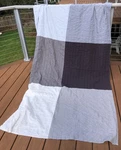 Ikea Angstorel Bedspread 56X92" Twin Blue Gray White Colorblock Light Coverlet. Fixed Price $18.89.