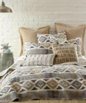 Levtex Home Santa Fe 100% Cotton King Quilt Grey And Gold. Fixed Price $84.15.