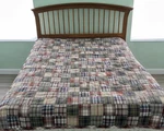 Vintage Woolrich Quilt Coverlet Red Patchwork Madras Plaid Cabin Lodge 84 X 62. Fixed Price $66.49.