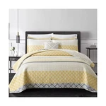 Perhom Yellow Quilt King Size Set, 100% Long-staple Cotton Flora.... Fixed Price $143.80.