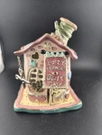 Vtg Blue Sky "cozy Corners Quilt Shop" 2003 Heather Goldminc Tea Light House Htf. Fixed Price $22.00.