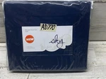 Sky Cotton Percale Twin Sheet Set 3PC Navy Blue New. Fixed Price $38.99.