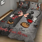 Personalized Mickey & Minnie Mouse We Found Our Happily Ever After Quilt Bed Set. Fixed Price $76.50.