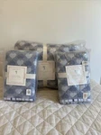 New Pottery Barn Kids 3 Pc Set Hazel Heart Quilt Twin Euro Standard Shams. Fixed Price $159.00.