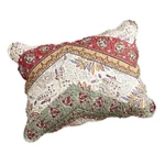 Dada Bedding Bohemian Cranberry Sage Chevron Patchwork Floral Pillow Sham (JHW92. Fixed Price $35.99.