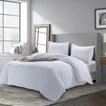 Meadow Park Stone Washed French Linen Duvet Cover 3 Piece Set, Queen/full-white. Fixed Price $62.99.