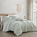 Modern Threads 4 Piece Embellished Comforter Set, Taylor, Sage, King. Fixed Price $62.23.