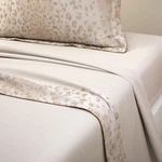 Nwt Yves Delorme Tioman Leopard 2 Euro Shams Beige Organic Cotton Sateen France. Fixed Price $195.00.
