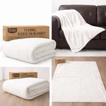Utopia Bedding Flannel Fleece Throw Blanket 50X60 White Soft. Fixed Price $8.79.