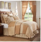 April & Olive Queen Size Camilia Patchwork Cotton Quilt And Valance Bundle. Fixed Price $175.00.