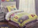 Sweet Helen Reversible 100% Cottonfull /queen Quilt Mini Set My World By Pa. Fixed Price $75.99.