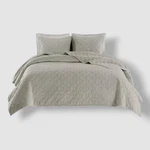 Madison Park Ivory Harper Quilted Velvet 3-PC. Set, Full/queen. Fixed Price $78.30.