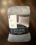New Mainstays Gray Mink Pillow Sham King Sized 20" X 36". Fixed Price $10.00.