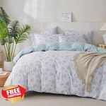 Tisplr Queen Floral Comforter Set 3 Pc Crinkle Gauze Bedding. Fixed Price $74.99.