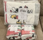 New Pottery Barn Kids Disney Mickey Mouse Holiday Full/queen Quilt & Std Shams. Fixed Price $299.95.