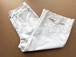Soft Surroundings Cream Pants With Embroidery And Floral Cutwork Design, Size 12. Fixed Price $26.00.