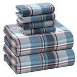 Ruvanti Flannel Sheets Size 6 Pcs - 100% Cotton Double Queen, Dynasty. Fixed Price $78.18.