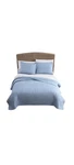 Tommy Bahama Costa Sera Quilt Twin Blue Midweight Solid Coastal Bedding. Fixed Price $32.00.