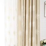 Vogol Floral Pattern Embroidered Elegant Faux Linen Grommet Curtains/thermal .... Fixed Price $97.98.