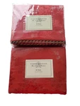 Tommy Hilfiger Vineyard Haven Pair (2) Red Floral Jacquard King Pillow Shams. Fixed Price $69.95.