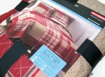 Cuddl Duds Thin Multi Colors Red Plaid Flannel Patchwork Full Queen Quilt Shams. Fixed Price $87.50.
