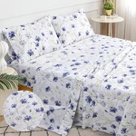 Sleepdown Cotton Bed Sheet Set - Lavender, Full. Fixed Price $52.74.