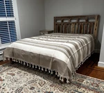 Custom Size Cotton Bedspread/quilt. From Oaxaca Mex. Hand Loom, Covers, Blan. Fixed Price $140.00.