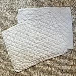 Set Of 2 Pottery Barn Diamond Quilted Queen Shams Belgian Flax Linen Natural. Fixed Price $45.00.