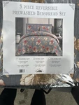 Sunrise Mila Reversible Prewashed 3PC King Bedspread Set Floral Gray Pink. Fixed Price $30.00.