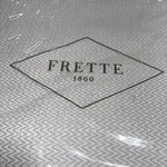 Frette Chevron Boutis King Bedspread Coverlet Grey 106X106. Fixed Price $521.75.