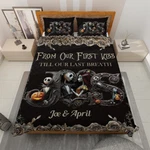 Personalized Jack & Sally From Our First Kiss Till Last Breath Quilt Bed Set. Fixed Price $76.50.